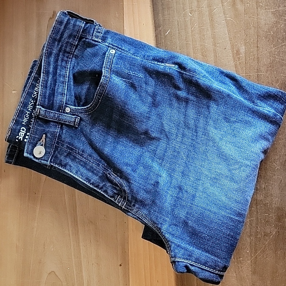 GAP Blue Jeans High Rise Skinny Size 6/28